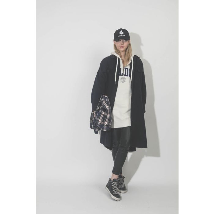 Manteau Fontia marine Isabel Marant Etoile. Face.