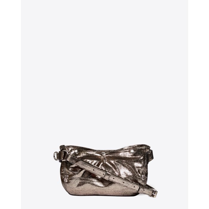 Sac Jérome Dreyfuss Billy Banane Lamé Champagne