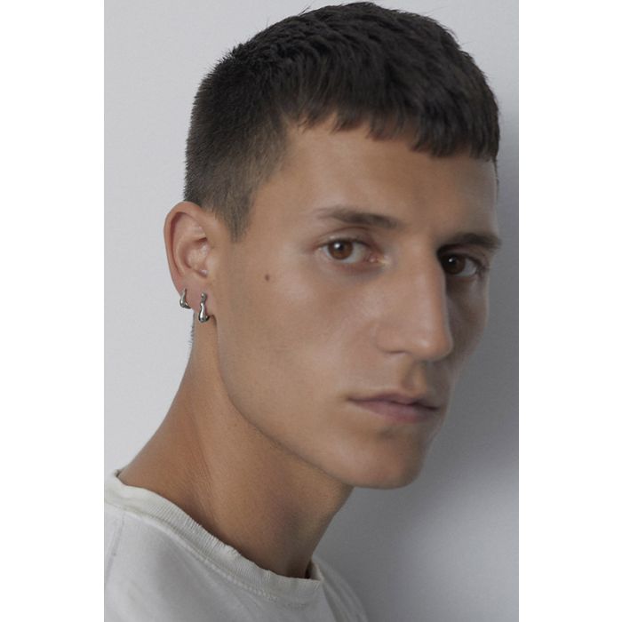 Boucle d'Oreille Créole Warschauer Maria Black  Argent