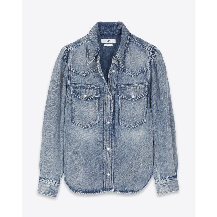 Chemise en denim fluide bleu ciel Tahisse Isabel Marant Etoile. 