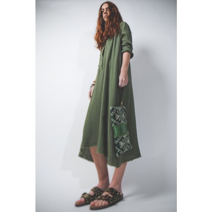 Claris Virot Pochette Lou Lezard Timor - Vert  