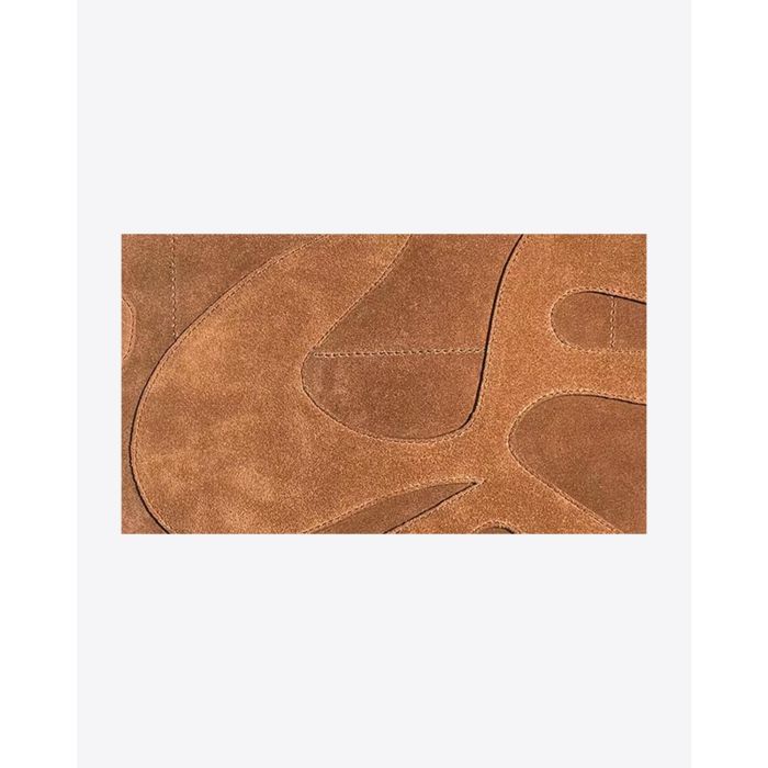 Cuir suédé tabac application cuir suédé tabac ton sur ton Jérôme Dreyfuss.