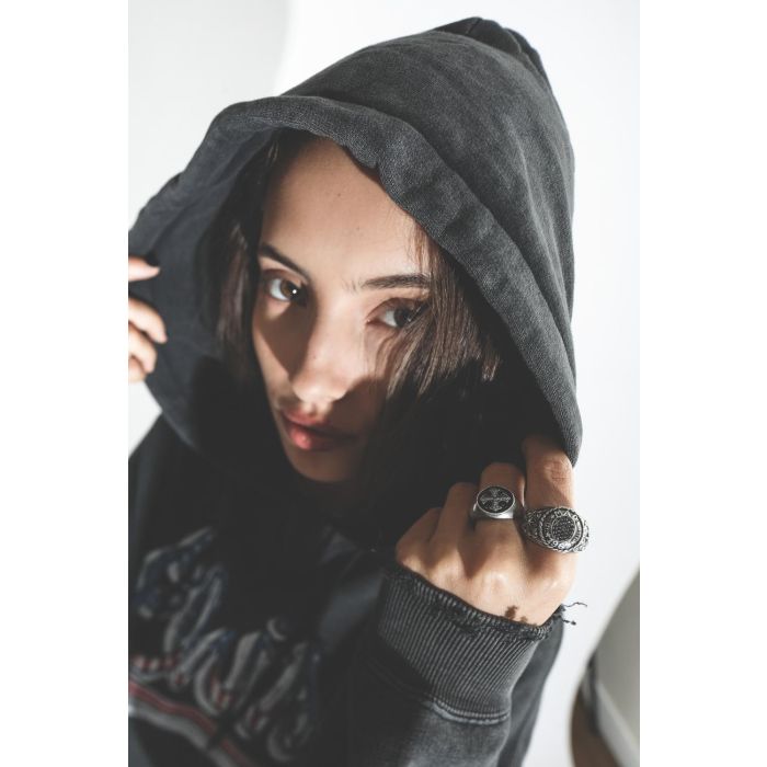 De Jaegher Bague Mad 1969 – Argent et Diamants Noirs