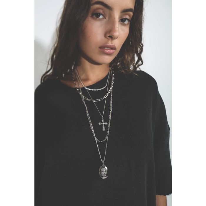 Chaines De Jaegher Chaine Argent Maille Torsadée 65 cm
