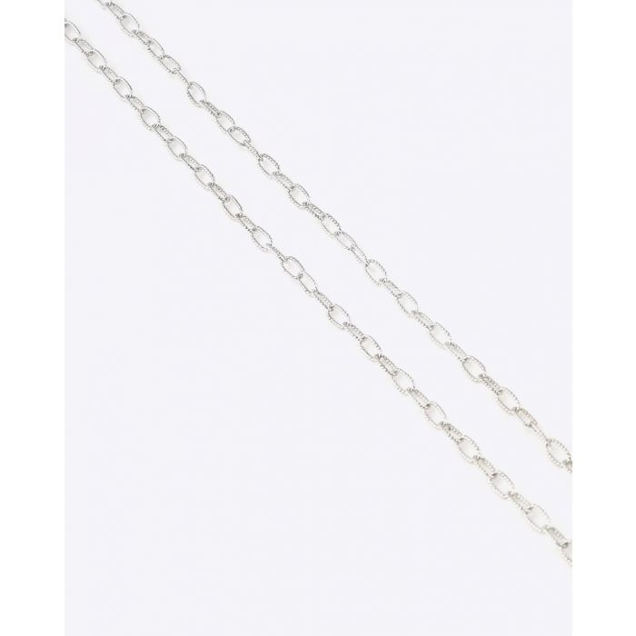 Chaines De Jaegher Chaine Argent Maille Torsadée 75 cm
