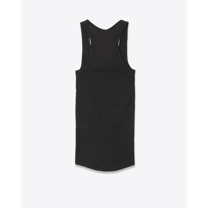 Débardeur Thea Isabel Marant Étoile en lin noir. Vue de dos.
