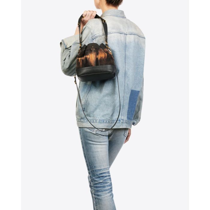 Sac Jérôme Dreyfuss Ben S Calfskin Tye & Die Corail