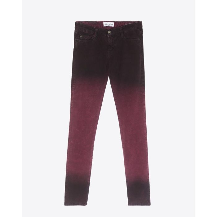 Each Other Pantalon Velour Alessandra D'Urso - Burgundy W13G16005ES
