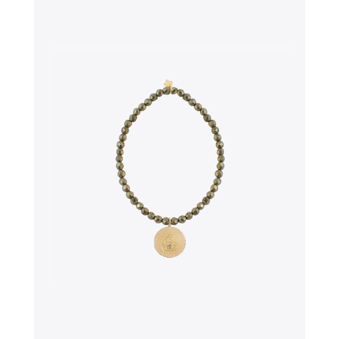 Feidt Bracelet Pyrite Buddha Or Jaune 9k  