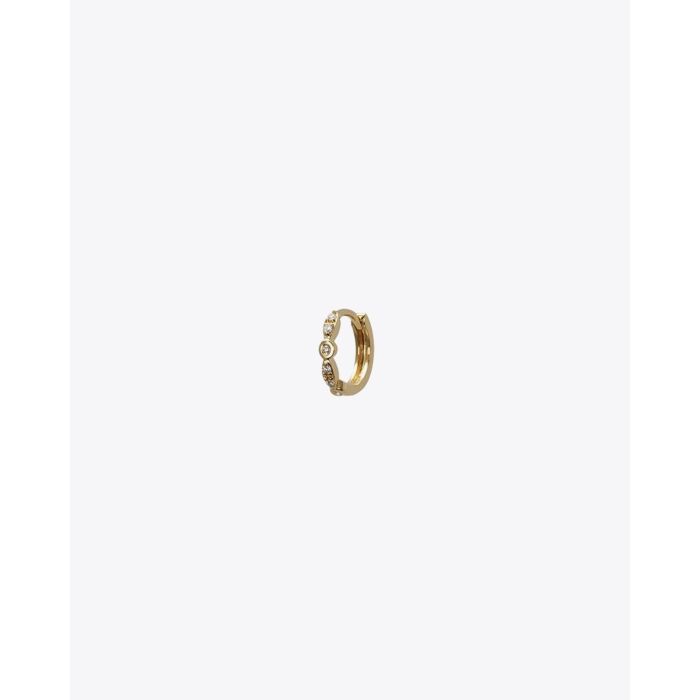 Feidt Créole Charnière - Or Jaune 18K et Diamants  