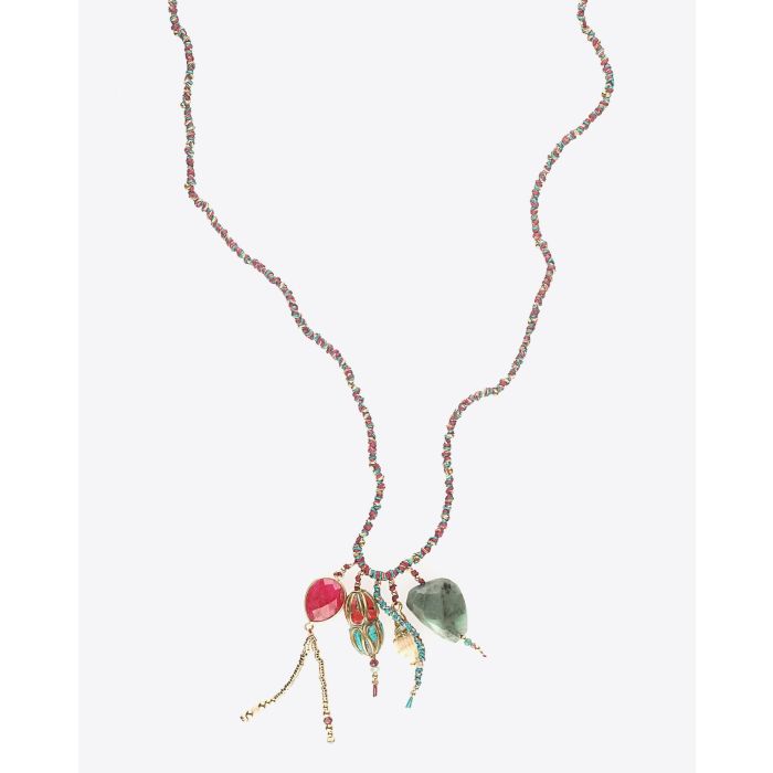Gachon Pothier Collier Formentera - Rose Turquoise   