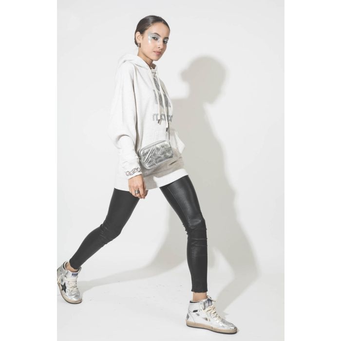Sneakers Golden Goose Woman Permanent Sky Star - Silver Black 60246. 