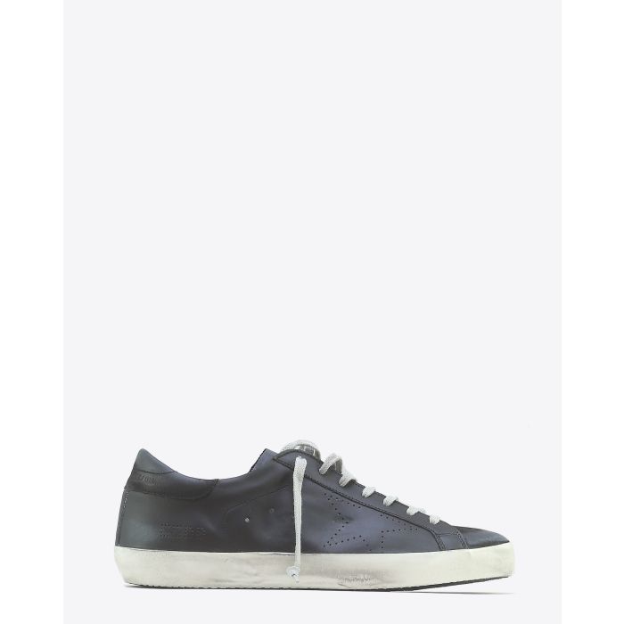 Golden Goose Men Sneakers Superstar  Black Skate 
