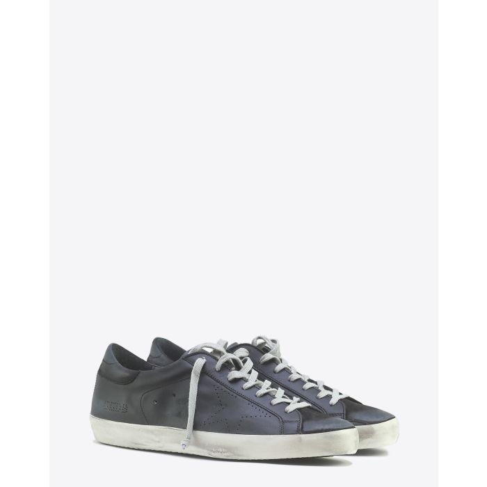 Golden Goose Men Sneakers Superstar  Black Skate 
