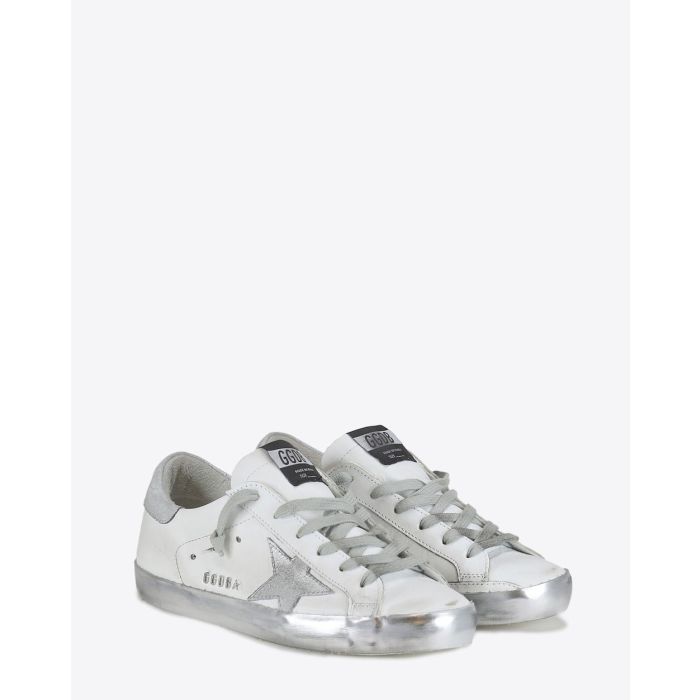 Golden Goose Femme Sneakers Superstar - White - Silver Star Sparkle