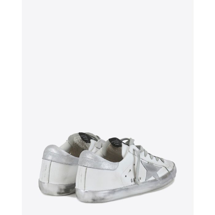 Golden Goose Femme Sneakers Superstar - White - Silver Star Sparkle