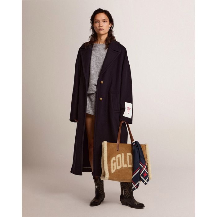 Manteau Bertina Bleu Foncé Golden Goose 