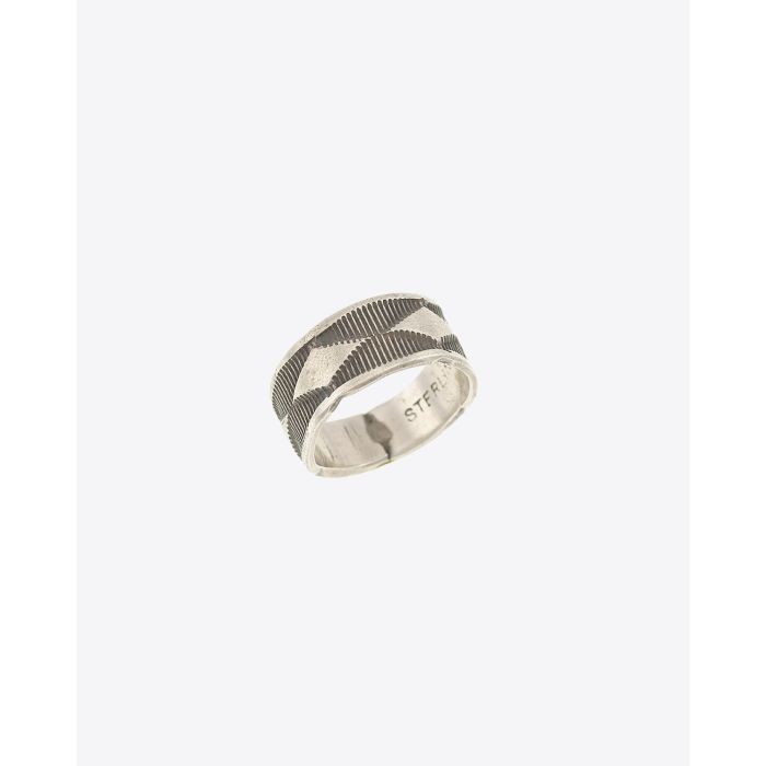 Harpo Bague Navajo Argent - BAA3