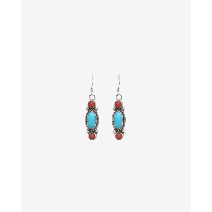 Harpo BO Dormeuses 1 Turquoise + 2 Corails