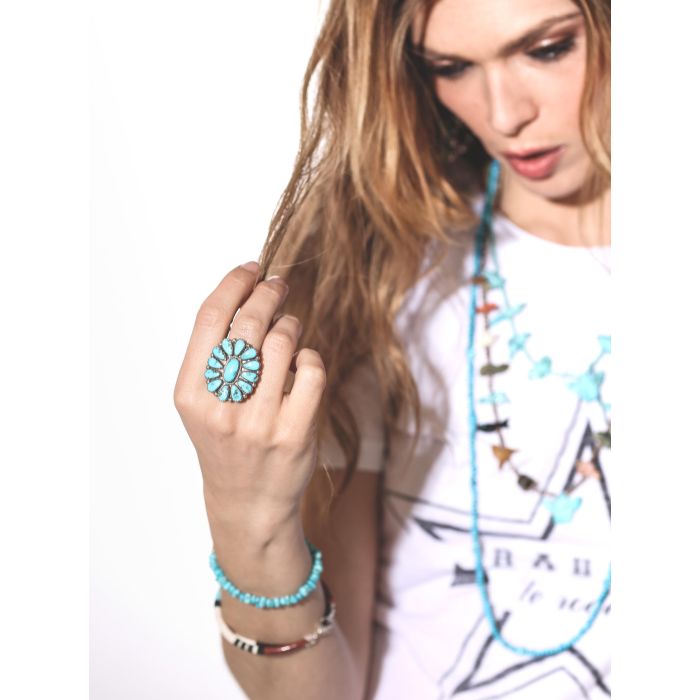 Harpo Bracelet fin Pueblo Multipierres 