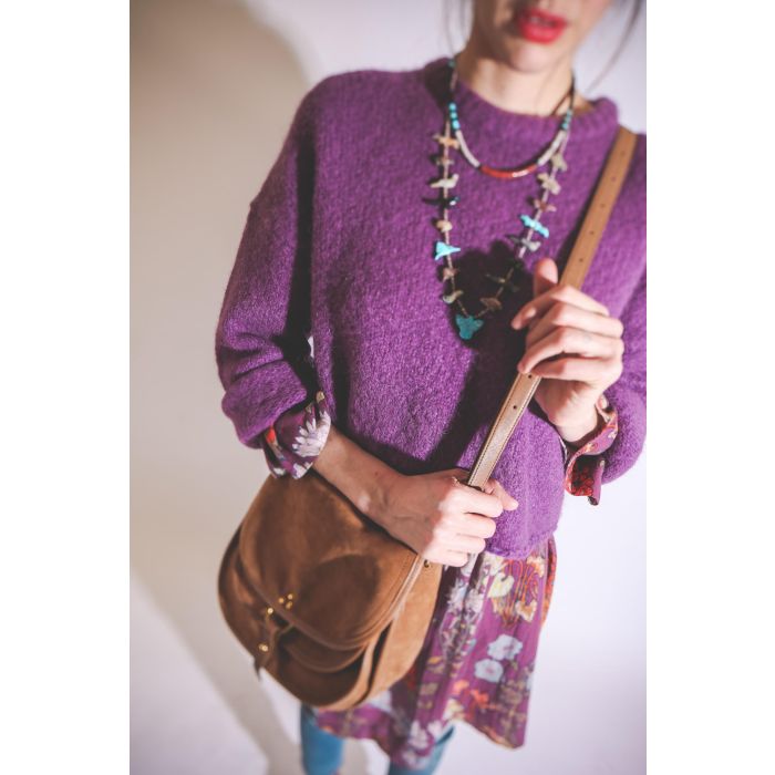 Harpo Collier Pueblo Pipestone + Rang Gorgone Brune 