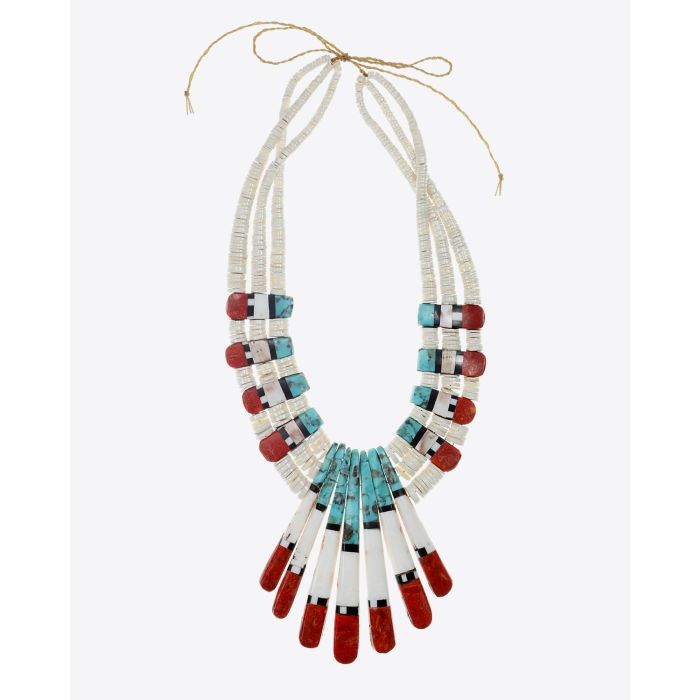 Harpo Collier Seven Fingers Turquoise Gorgonne et Coquillages 
