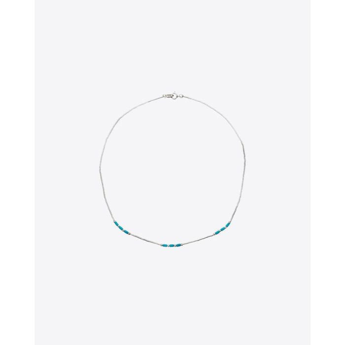 Harpo Permanent Collier Liquid Silver Trio Turquoise N302T