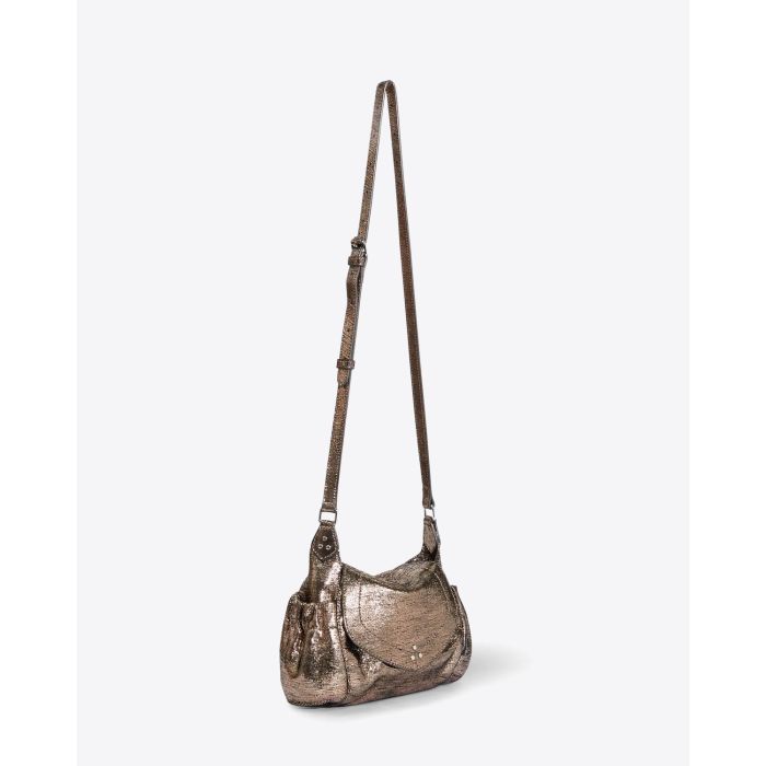 Jérôme Dreyfuss Sac Helmut S – Goatskin Lamé Champagne