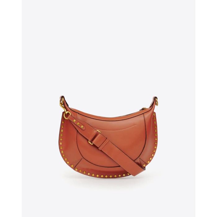 Sac Naoko Isabel Marant en cuir lisse cognac. Vue de dos.