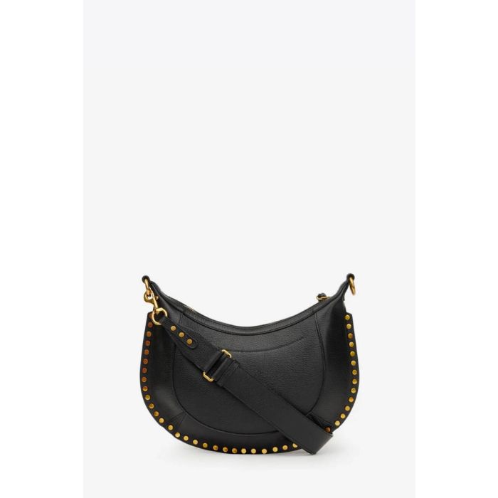Sac Naoko Isabel Marant en cuir grainé noir. Vue de dos.