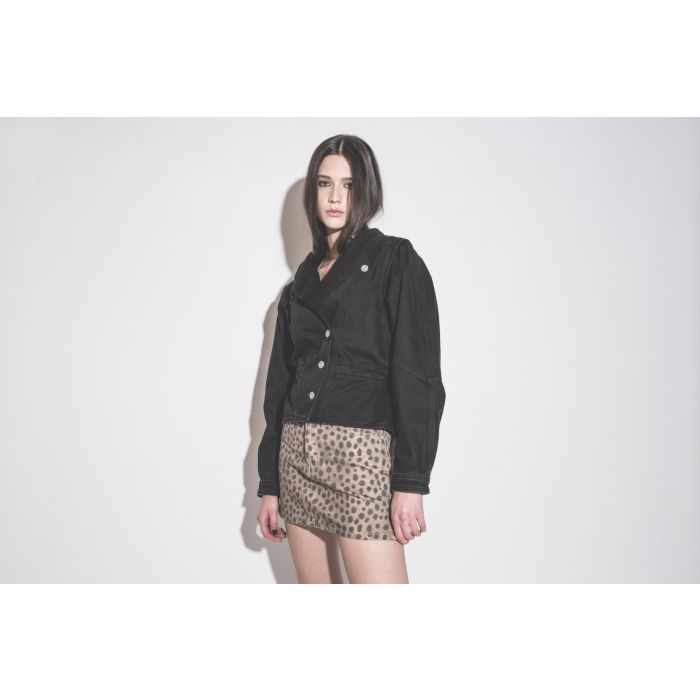 Veste Dolie Isabel Marant en denim noir.