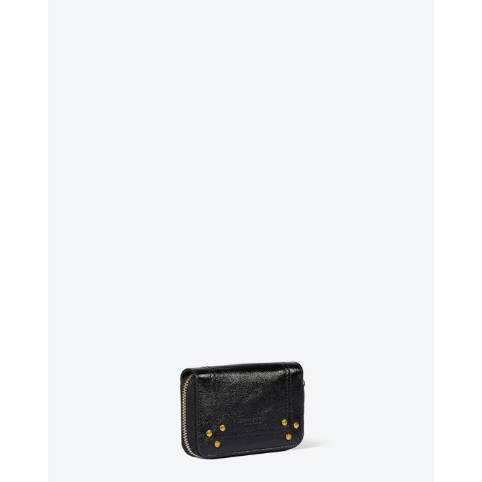 Jérôme Dreyfuss Accessoires Collection Henri - Lambskin Froissé Noir  