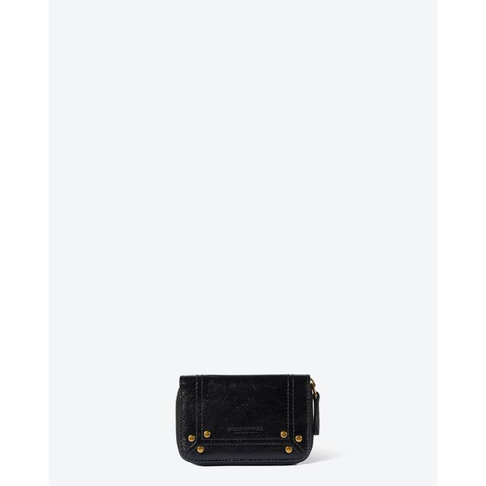 Jérôme Dreyfuss Accessoires Collection Henri - Lambskin Froissé Noir  