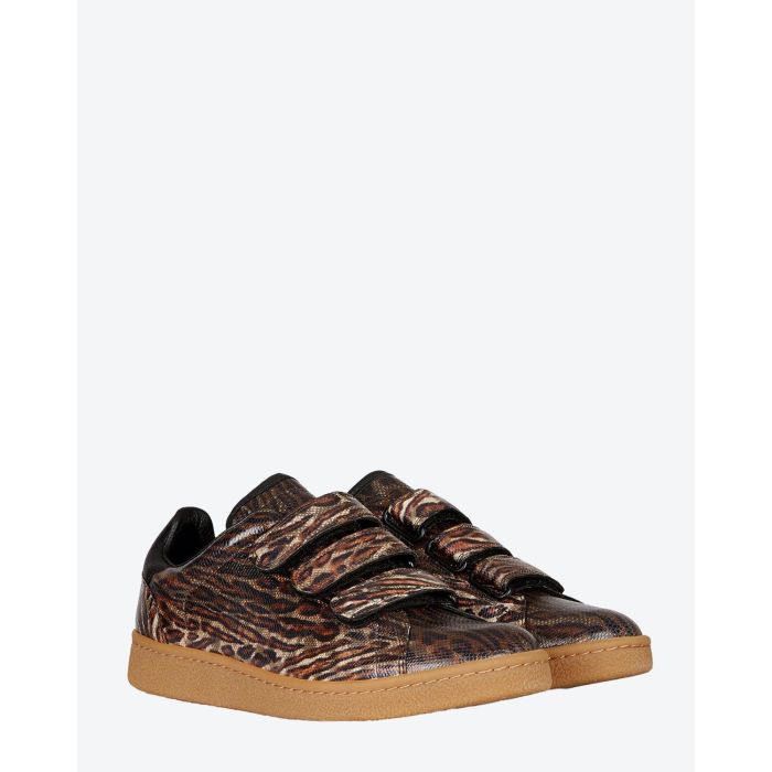 Jérôme Dreyfuss Chaussures Collection Sneakers Run - Léopard Snakeskin   