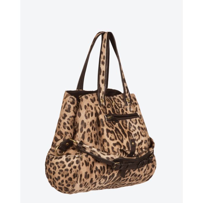 Jérôme Dreyfuss Collection Billy M Léopard Sauvage Pony Calfskin 