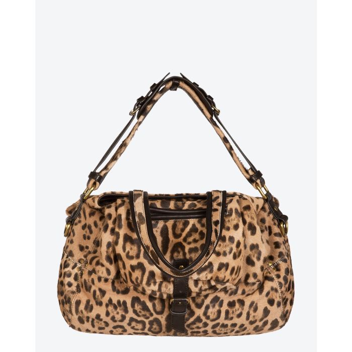 Jérôme Dreyfuss Collection Billy M Léopard Sauvage Pony Calfskin 