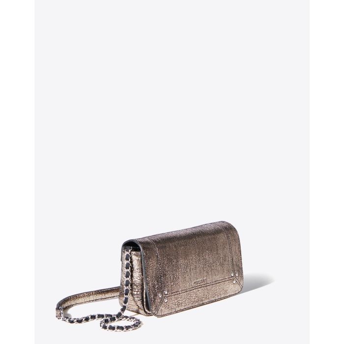 Jérôme Dreyfuss Collection Bob - Goatskin Lamé Champagne  