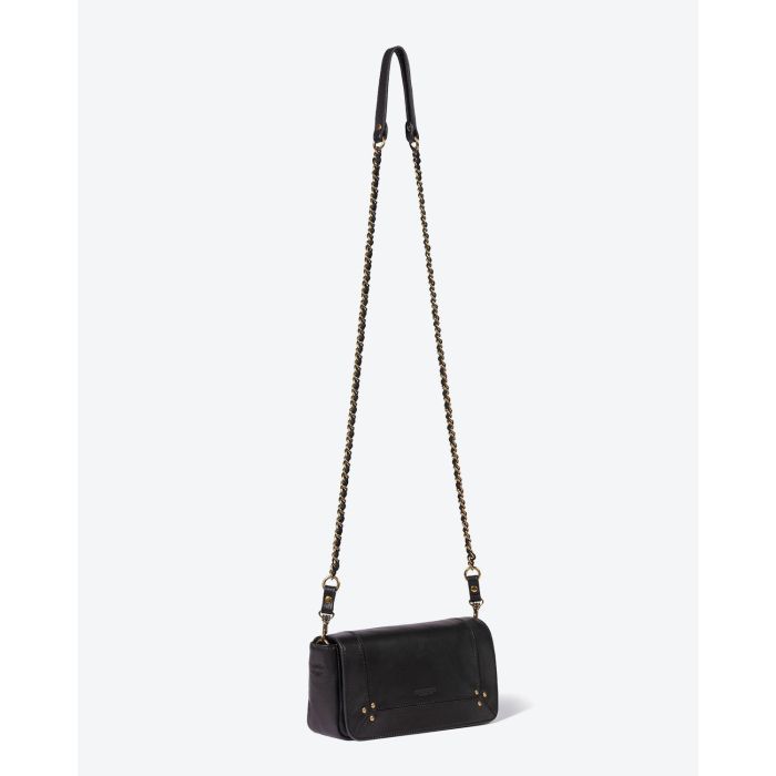 Jérôme Dreyfuss Collection Bob Lambskin Noir Brass 