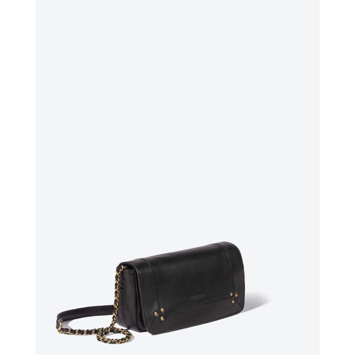 Jérôme Dreyfuss Collection Bob Lambskin Noir Brass 