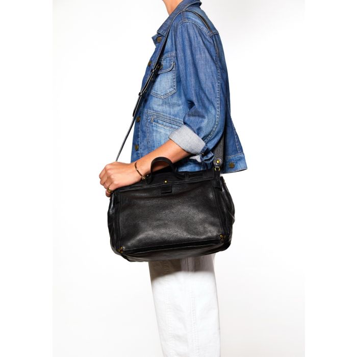 Jérôme Dreyfuss Collection Sac Carlo Goatskin Noir  