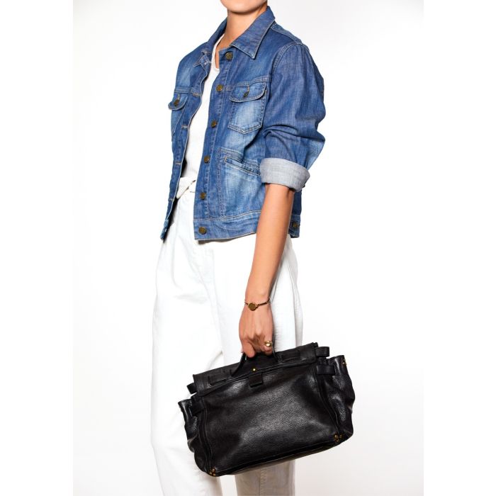 Jérôme Dreyfuss Collection Sac Carlo Goatskin Noir  