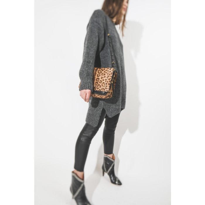 Jérôme Dreyfuss Collection Igor Léopard sauvage pony calfskin 