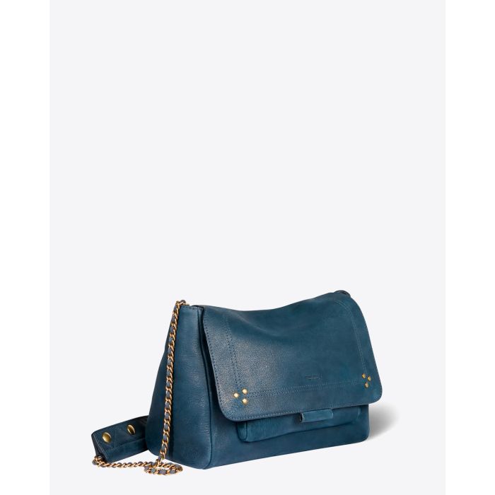 Jérôme Dreyfuss Sac Lulu L Chèvre Noircie Night Blue 