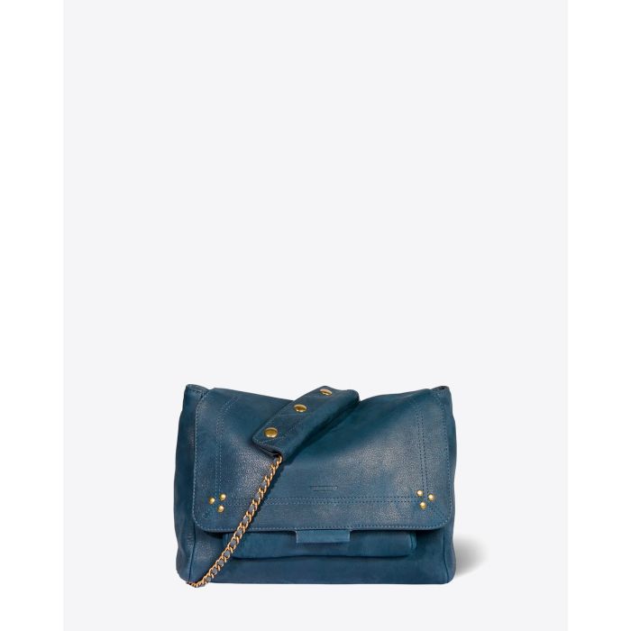 Jérôme Dreyfuss Sac Lulu L Chèvre Noircie Night Blue 