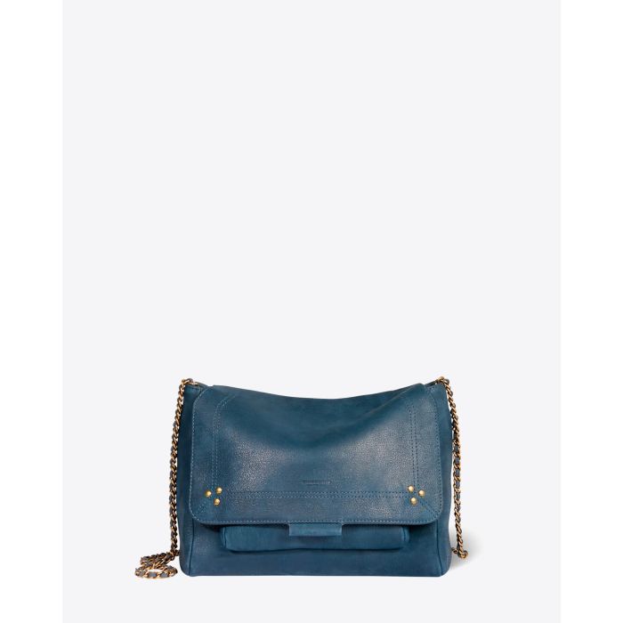 Jérôme Dreyfuss Sac Lulu L Chèvre Noircie Night Blue 