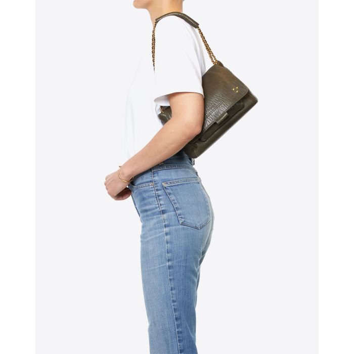 Jérôme Dreyfuss Sac Lulu M  Agneau Lichen Bubble 