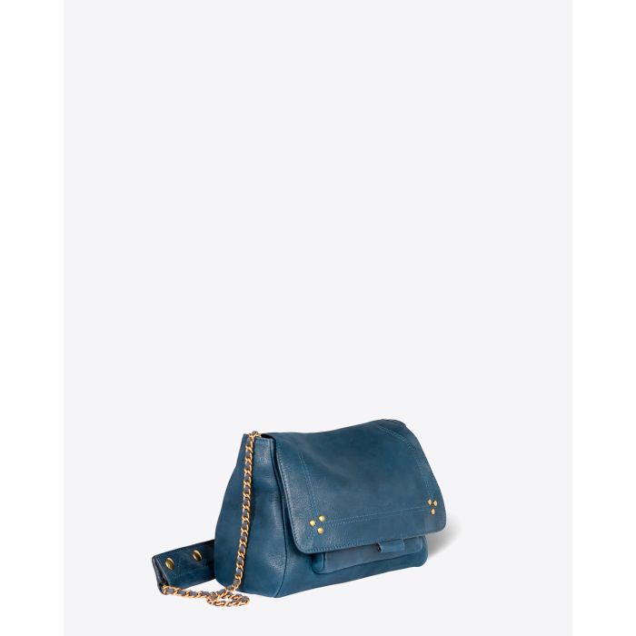 Jérôme Dreyfuss Sac Lulu M Chèvre Noircie Night Blue 