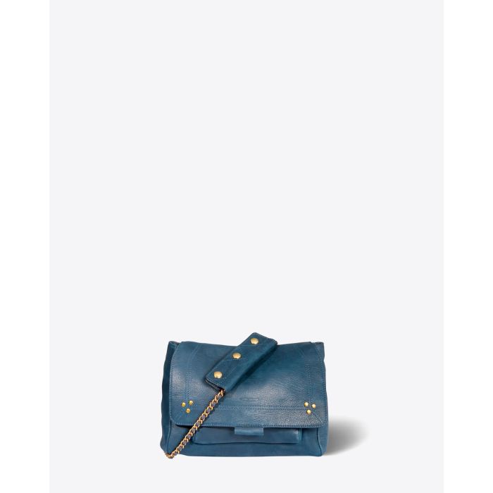 Jérôme Dreyfuss Sac Lulu M Chèvre Noircie Night Blue 
