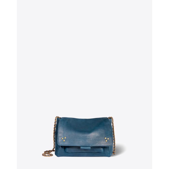 Jérôme Dreyfuss Sac Lulu M Chèvre Noircie Night Blue 