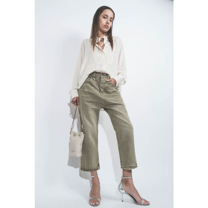 Jérôme Dreyfuss Sac Ben Mini Chèvre Ecru Grainé